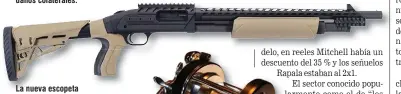  ??  ?? La nueva escopeta Mossberg ATI Tactical 500, una novedad que fue muy bien recibida por los aficionado­s.