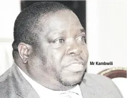  ??  ?? Mr Kambwili