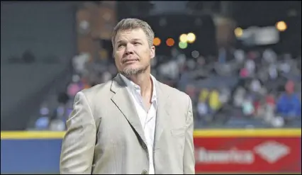  ?? HYOSUB SHIN / HSHIN@AJC.COM ?? After putting his Texas ranch up for sale, Chipper Jones has moved back to Atlanta and is taking an active role as a Braves adviser: “I’m kind of a jack of all trades, master of none.”