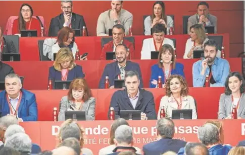  ?? ?? Último Comité Federal del PSOE, este mismo mes // GUILLERMO NAVARRO