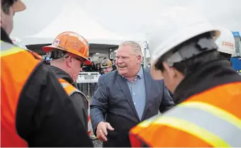  ?? CHRIS YOUNG THE CANADIAN PRESS FILE PHOTO ?? If re-elected, the Ford government has committed to building Highway 413, at a cost of at least $6 billion, writes Simon Woodside, while LRT holds so much more promise for so many more people.