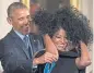  ?? ?? Barack Obama gives Diana Ross an award at White House in 2016