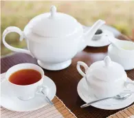 ??  ?? I like my cup of tea strong in a thin china cup