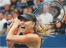  ??  ?? A russa Maria Sharapova volta com vitória ao circuito Grand Slam