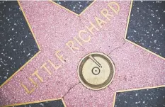  ??  ?? Little Richard has a star on the Hollywood Walk of Fame and is in the Rock and Roll Hall of Fame as well.