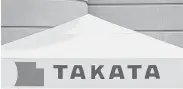  ?? Paul Sancya / Associated Press ?? Takata is seeking bandruptcy protection from legal damages caused by its airbag inflators.