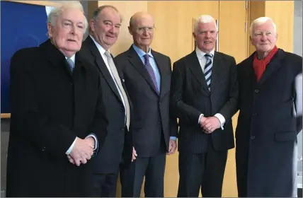  ??  ?? Members of the legal profession at the first day of the Circuit Court in Drogheda.