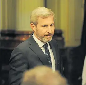  ??  ?? Frigerio. El ministro de Interior suma Acumar a su cartera.