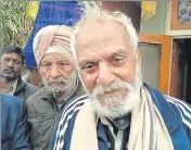  ?? HT PHOTO ?? Maninder Singh’s father, Satpal Attari, got the informatio­n about the death of his son on Thursday midnight.