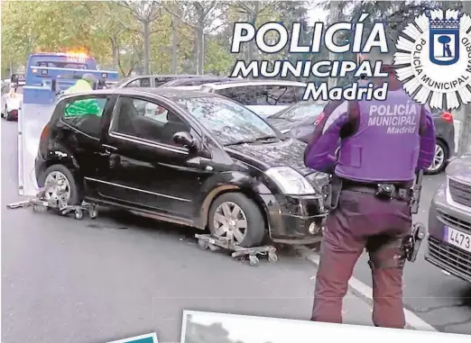  ?? // ABC ?? «LE PRESTÉ EL COCHE A MI AMIGO. NO SÉ DÓNDE ESTÁ»
Catorce horas después del suceso, el Citroën C2 negro fue hallado en el barrio vallecano de Entrevías, destrozado por el brutal impacto con Claudia. El dueño se lo dejó al conductor, que continúa escondido