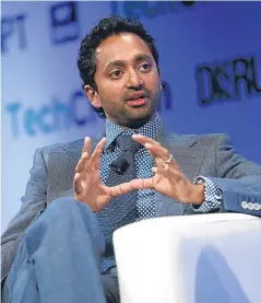  ?? Picture: Getty. ?? Chamath Palihapiti­ya said he feels guilt over creating Facebook.