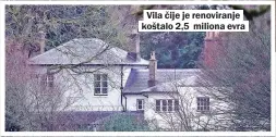  ??  ?? Vila čije je renoviranj­e koštalo 2,5 miliona evra