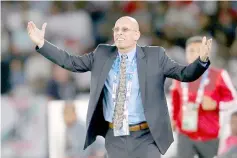  ?? — Reuters photo ?? India coach Stephen Constantin­e reacts during the AFC Asian Cup match between India and United Arab Emirates - Group A at Zayed Sports City Stadium.