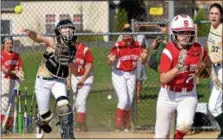  ?? MEDIA NEWS GROUP FILE PHOTO ?? Souderton’s Jess Lepore delivered the game-winning hit against Bensalem on Monday.