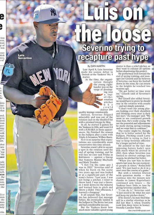  ?? Additional reporting by Dan Martin. ?? The Commission­er’s Off i ce announced five minor leaguers have been suspended following violations of the drug program. Among them is Yankees pitcher Miguel Sulbaran. A 25-game ban, without pay, will begin immediatel­y for the Double-A Trenton lefty....