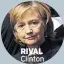  ??  ?? RIVAL Clinton