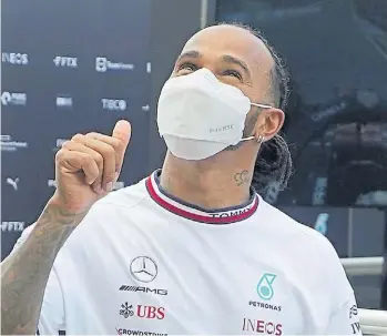  ?? AP ?? Lewis. El británico de 36 años aspira a un inédito octavo título en la categoría.