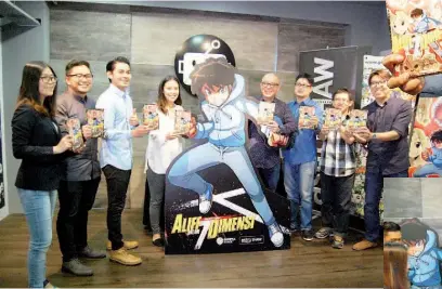  ??  ?? LANCAR: Pelancaran grafik novel ‘Aliff Dalam 7 Dimensi’ di Kuala Lumpur baru-baru ini.