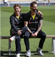  ?? Adam Zampa (L) and Kane Richardson ??