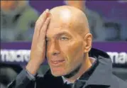  ?? REUTERS ?? Pressure will be on Zinedine Zidane to surge ahead in La Liga as Real Madrid are trailing Man City in Champions League too.