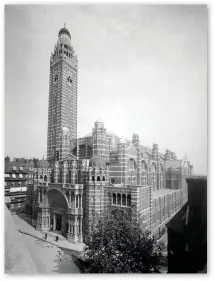  ??  ?? Completed in 1903, Westminste­r Cathedral is the ‘mother church’ of the Catholic Church in England and Wales