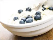  ?? Submitted Photo ?? January is national oatmeal month. Oatmeal is a healthy whole grain food that is nutritious, heart-healthy and high in fiber.