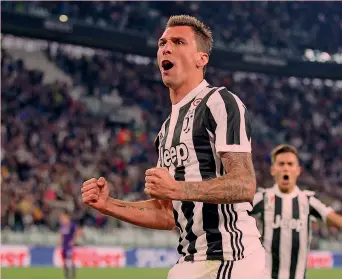  ??  ?? Mario Mandzukic, 31 anni: 7 gol in stagione tra campionato (4), Champions (2) e Coppa Italia (1)