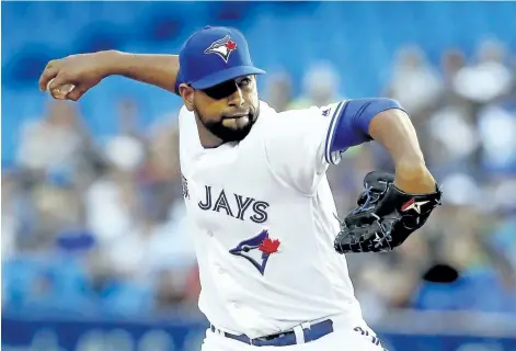  ?? MARK BLINCH/THE CANADIAN PRESS ?? Blue Jays manager John Gibbons says starting pitcher Cesar Valdez, pictured, has earned another start with the team.