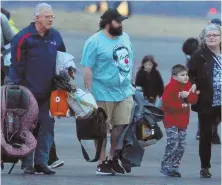  ?? STAFF FILE PHOTO BY CHRIS CHRISTO ?? LAUGHING MATTER: Matt Patricia wears a T-shirt depicting NFL commission­er Roger Goodell with a clown nose upon arriving back from the Super Bowl.