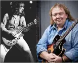  ??  ?? Bernie Marsden in his Whitesnake days, right, a more recent photograph