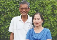  ??  ?? Siyeng Iv, seen with his wife, Sovannara, became a Canadian citizen just two days before he was killed in a boating collision in 2019. He was 56.