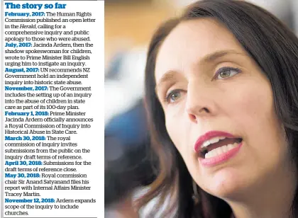  ?? Photo / Dean Purcell ?? Jacinda Ardern says she is proud to have played “even the smallest part” in the inquiry.