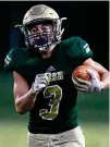  ?? DAVID JABLONSK / STAFF 2021 ?? Speedy receiver Ashton Young starred in three sports at Catholic Central High School.