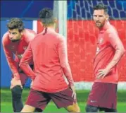  ?? AFP ?? Barcelona will be boosted by the return of Lionel Messi (right) who was out of action after breaking his arm last month.