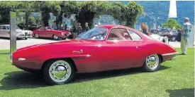  ??  ?? The Best of Show award by the jury went to this 1957 Alfa Romeo Giulietta SS Prototype, above. The Best of Show award by the public went to the 1935 Lurani Nibbio, below.