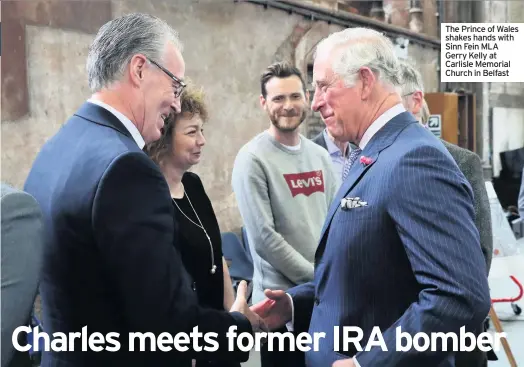  ??  ?? Sinn Fein MLA Gerry Kelly at Carlisle Memorial Church in Belfast