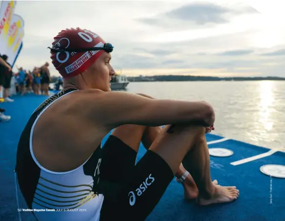  ??  ?? BELOW
A quiet moment before the 2010 Dextro Energy Triathlon ITU World Championsh­ip Series Sydney
OPPOSITE
Frodeno celebrates the German team winning the ITU 2013 Mixed Relay Triathlon World Championsh­ips in Hamburg, Germany