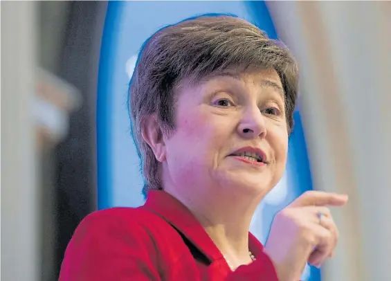  ?? AP ?? Apoyo. La economista Georgieva.Tras una larga gestión los europeos lograron su candidata al FMI que tiene asegurada la jefatura del organismo.