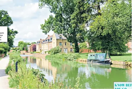  ??  ?? ROUTE CANALStrou­d boasts an extensive network of waterways