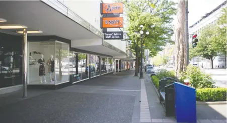  ?? MIKE BELL ?? New Westminste­r Mayor Jonathan Coté expects Army & Navy’s store at 502 Columbia St. will be redevelope­d. He says the area in the historic downtown core has been envisioned as a “mixed-use neighbourh­ood with a strong retail component along the Columbia Street spine.”