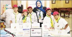  ?? KUNA photo ?? A view of a stall at the Arab scouting forum.