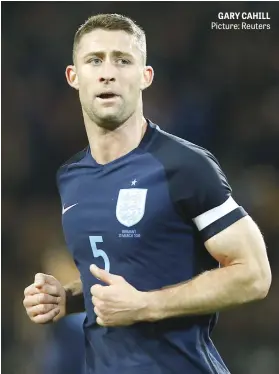  ?? Picture: Reuters ?? GARY CAHILL
