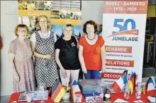  ?? Len - Crédits : Photo Daniel Escou- ?? L’équipe du comité de jumelage Rodez Bamberg a proposé une animation révélatric­e de sa vocation.