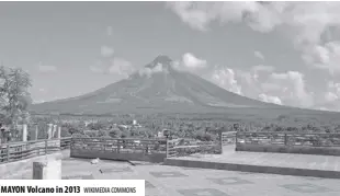  ?? WIKIMEDIA CoMMoNS ?? MAyOn Volcano in 2013