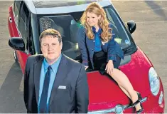  ??  ?? Off the cuff comedy: Peter Kay and Sian Gibson in ‘Car Share Unscripted’