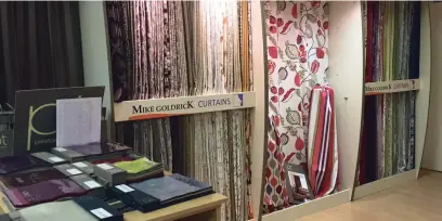  ??  ?? There are a wide range of blinds, curtains and accessorie­s on display at the massive Mike Goldrick Blinds and Curtains showroom, with special summer discounts available now