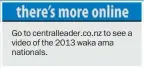  ??  ?? Go to centrallea­der.co.nz to see a video of the 2013 waka ama nationals.