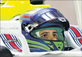  ?? FOTO: GETTY ?? Felipe Massa quiere continuar en la F1 y los deseos de Martini podrían jugar a su favor