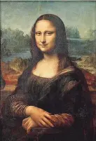  ??  ?? Leonardo da Vinci: „ Mona Lisa“( Anfang: 16. Jh., Louvre).