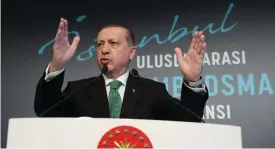  ?? STRINGER
FOTO: AFP/LEHTIKUVA/ ?? Allt kommer att vara över när vi stänger av oljekranar­na, säger Turkiets president Recep Tayyip Erdogan.